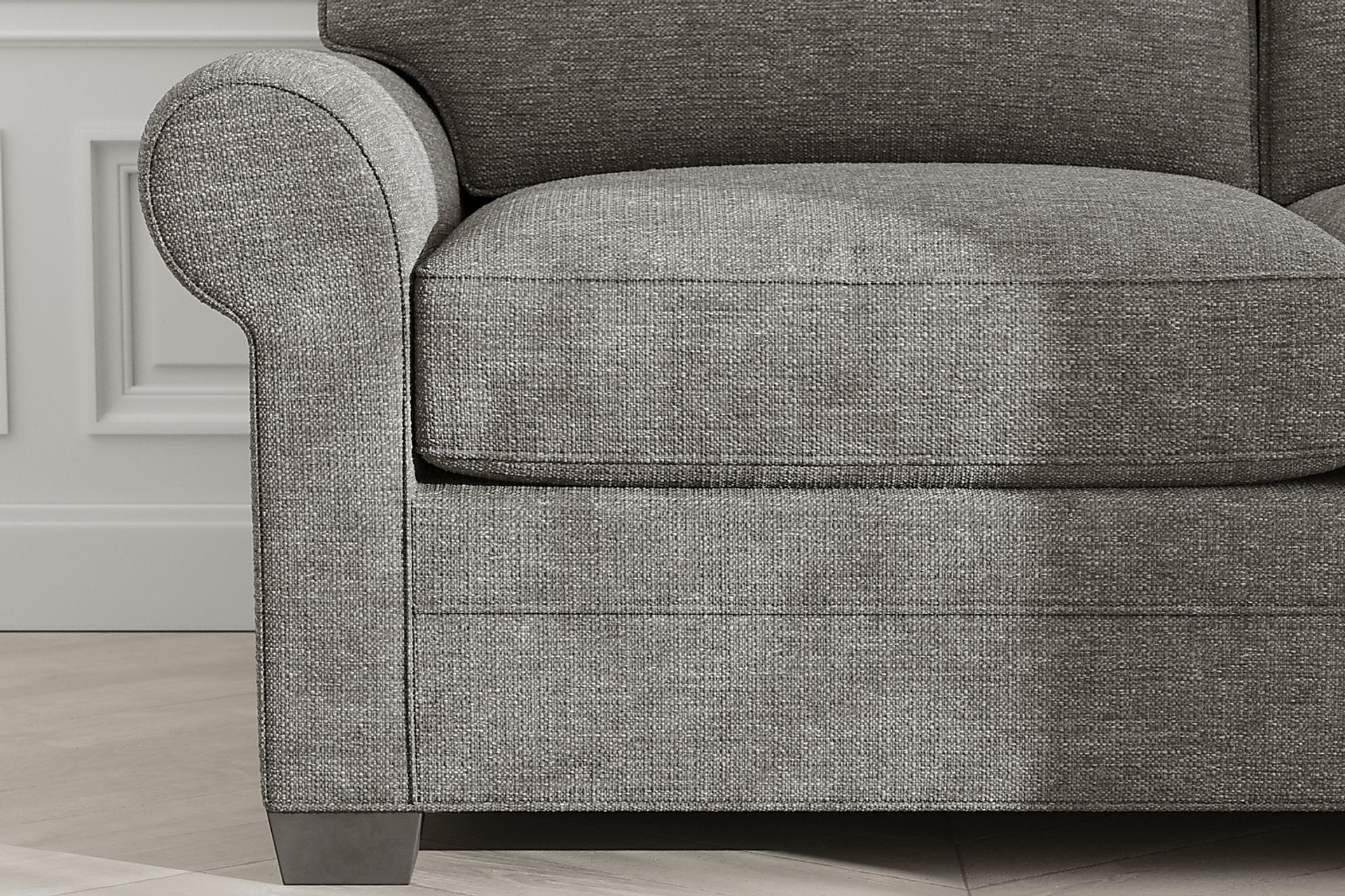 Bellingham Gray Gel Foam Sleeper Loveseat - Image 8