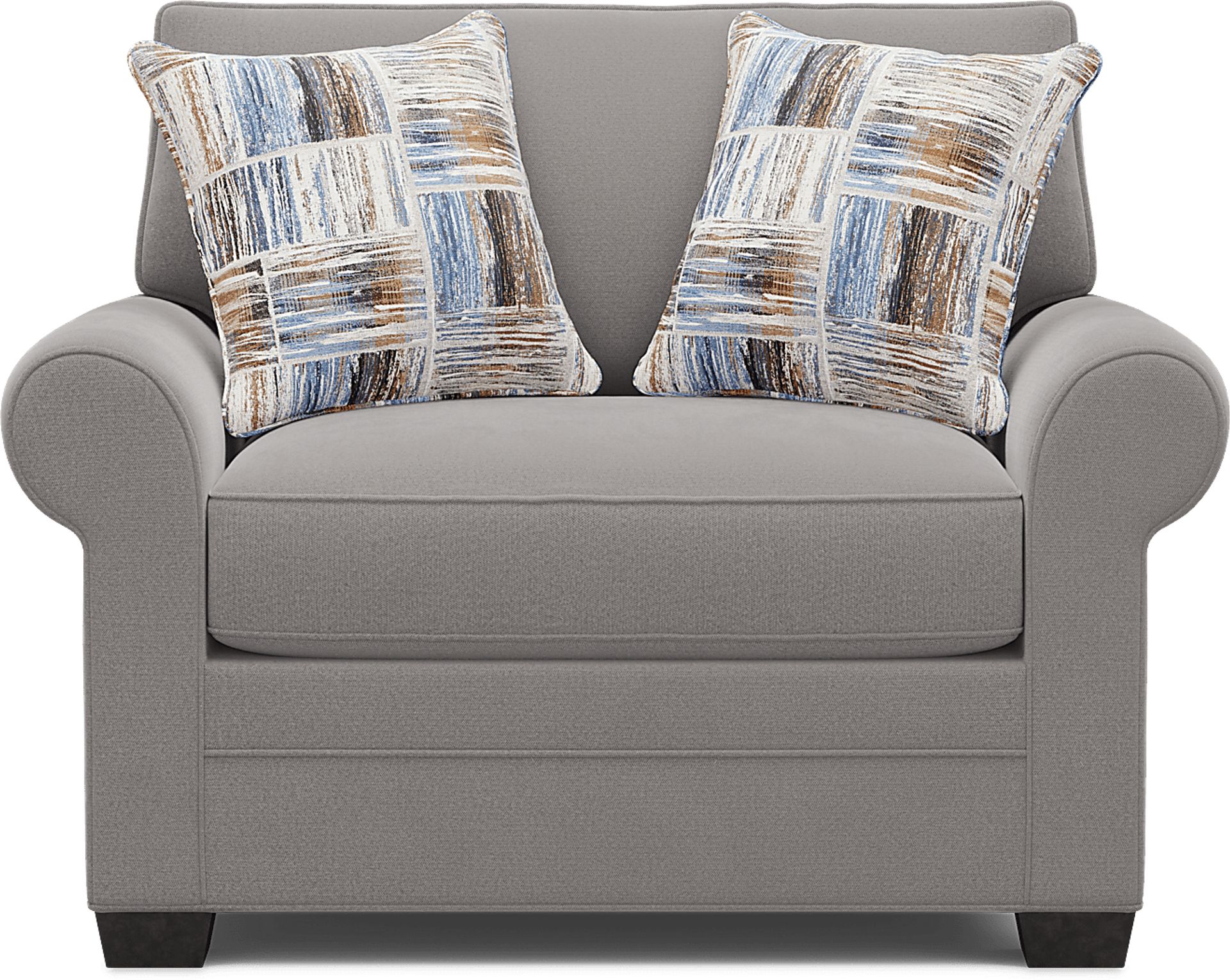 Bellingham Gray Microfiber 8 Pc Living Room - Image 7
