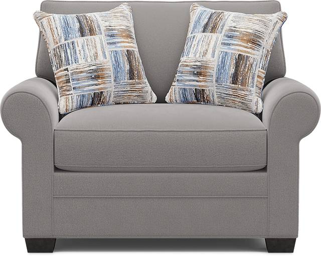 Bellingham Gray Microfiber Gel Foam Sleeper Chair - Thumbnail - Image 2