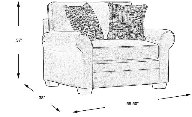 Dimension Image. Please refer to the Dimension Tab on this page for dimension details.