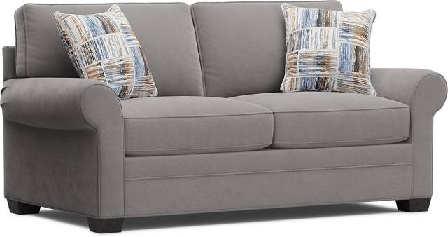 Bellingham Gray Microfiber Gel Foam Sleeper Loveseat - Thumbnail - Image 2