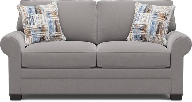 Bellingham Gray Microfiber Gel Foam Sleeper Loveseat - Thumbnail - Image 1