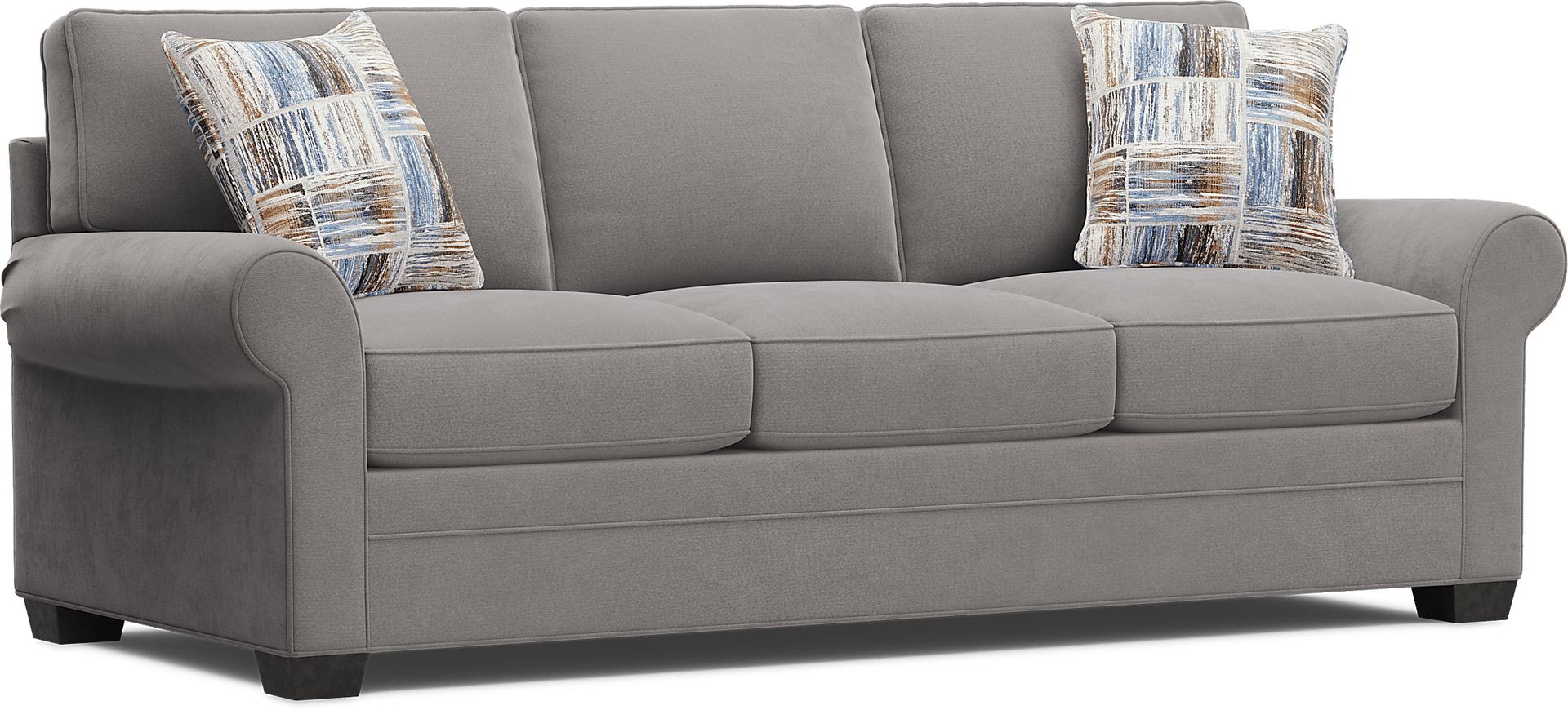 Bellingham Gray Microfiber 8 Pc Living Room - Image 3