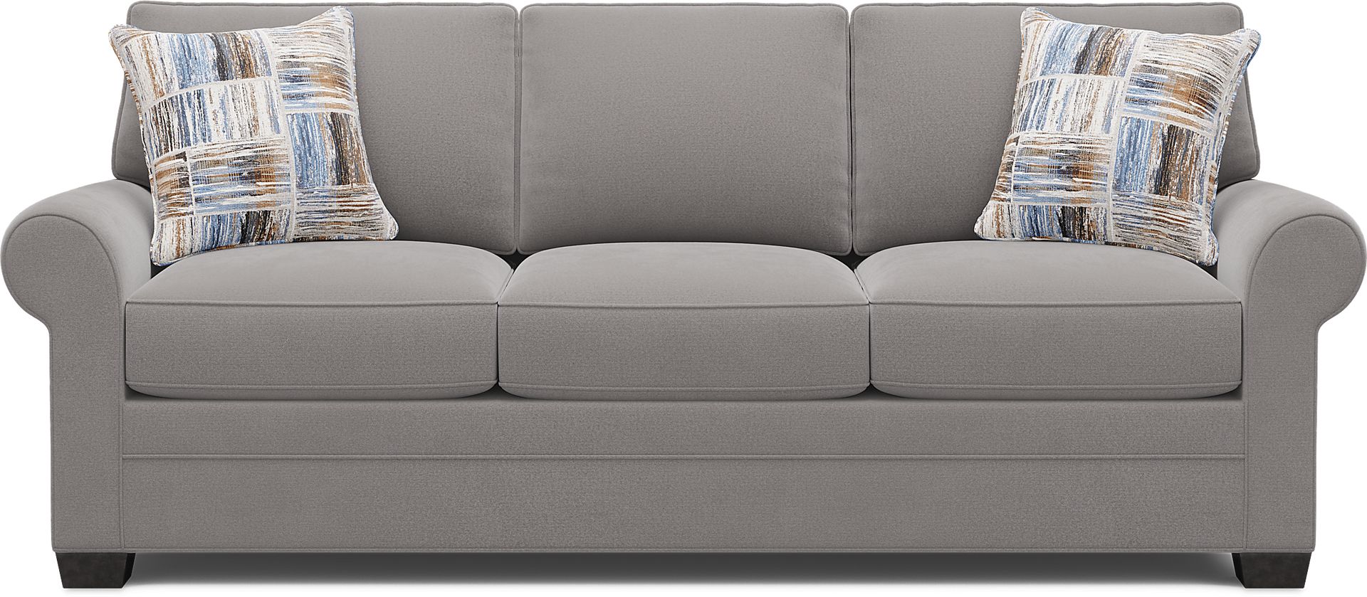 Bellingham Gray Microfiber 8 Pc Living Room - Image 2