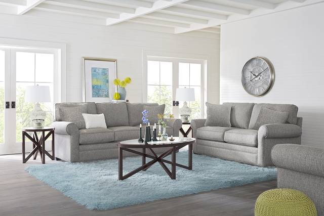 Bellingham Gray Textured 5 Pc Living Room - Thumbnail - Image 1