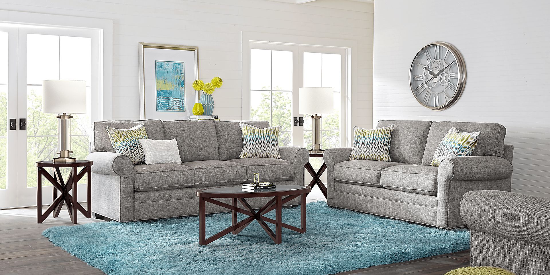 Bellingham Gray Textured Chair - Image 2