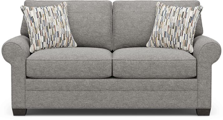 Bellingham Gray Textured Gel Foam Sleeper Loveseat