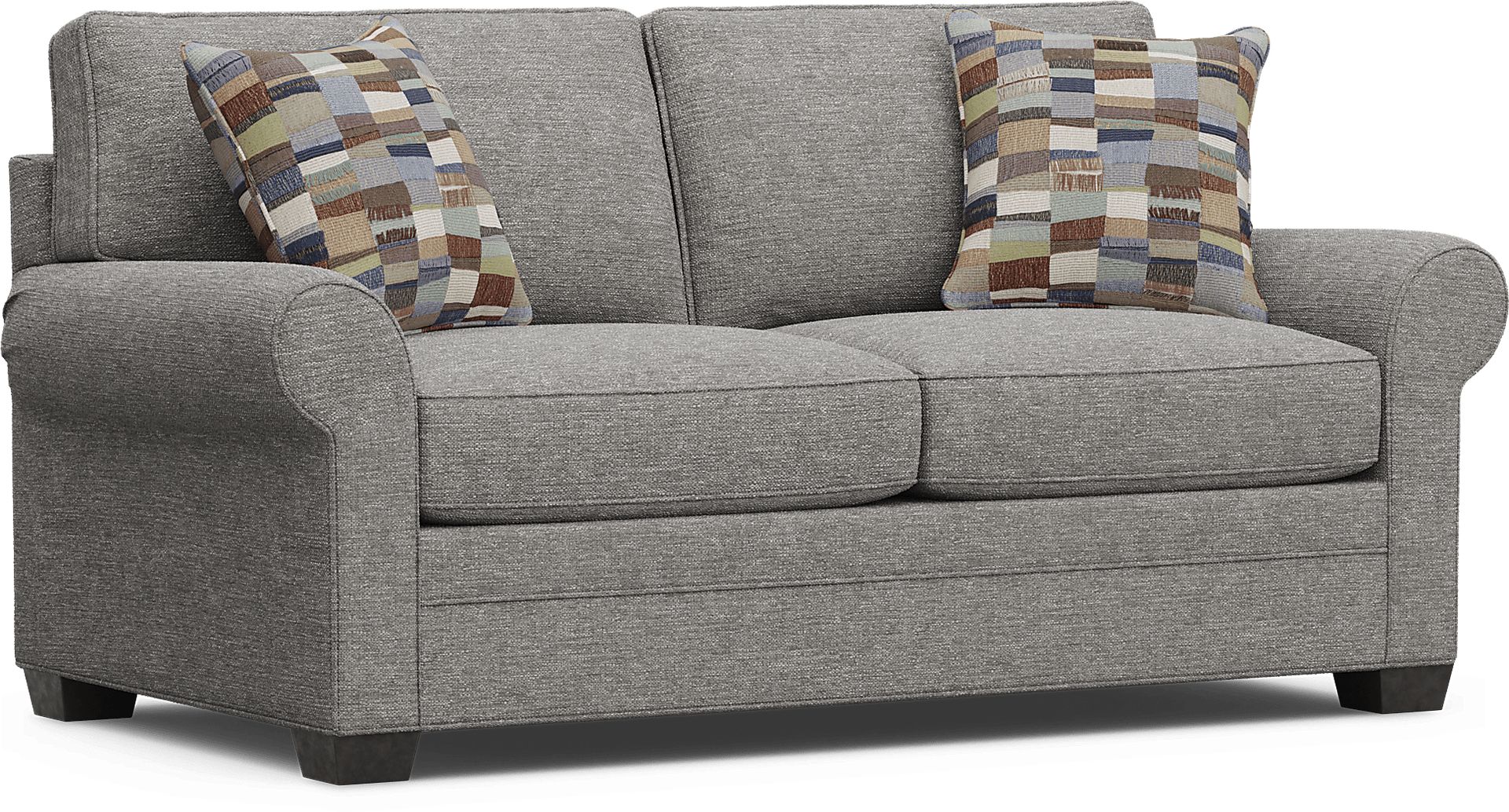 Bellingham Gray Textured Gel Foam Sleeper Loveseat - Image 4