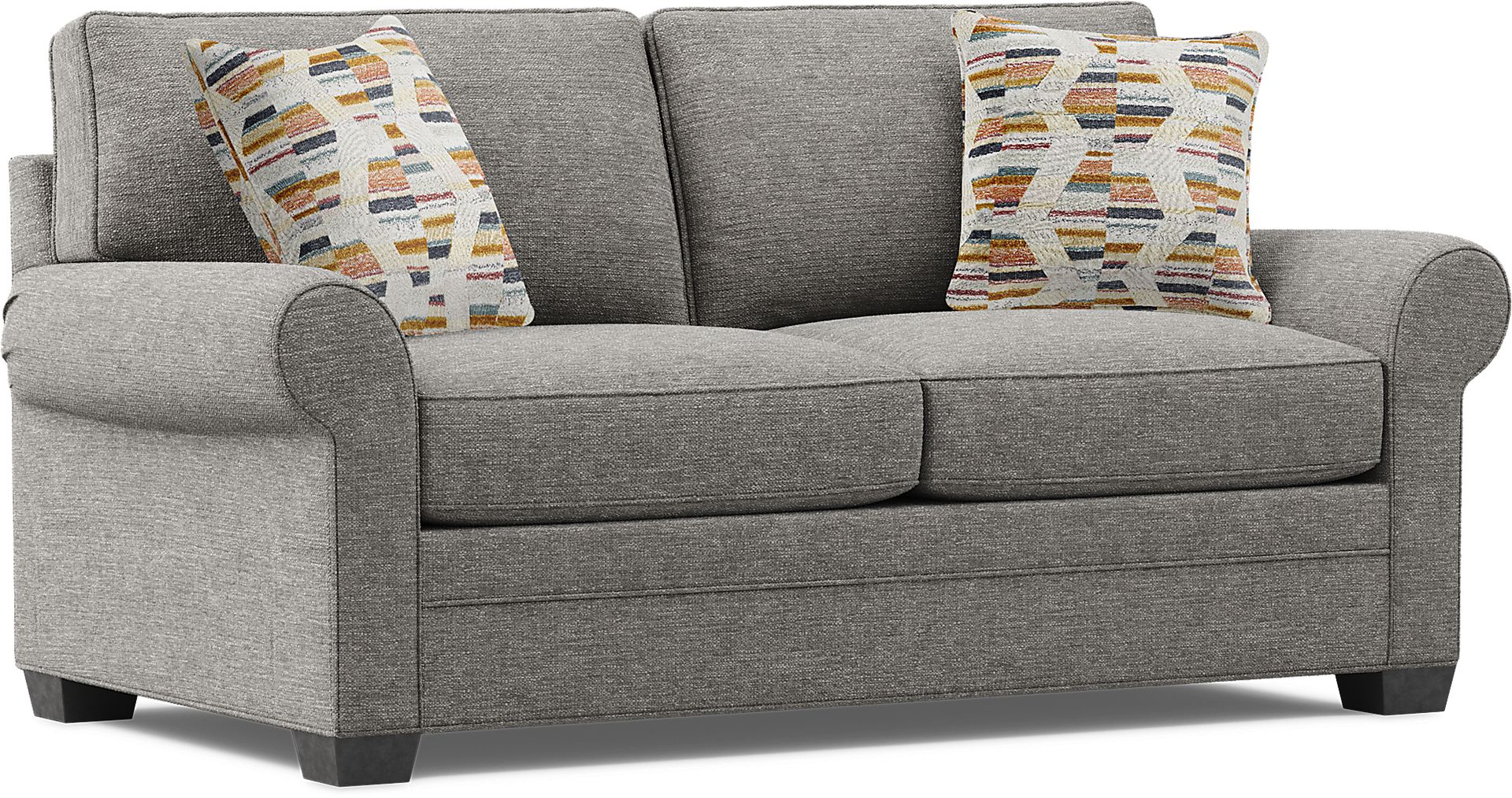 Bellingham Gray Textured Gel Foam Sleeper Loveseat - Image 3