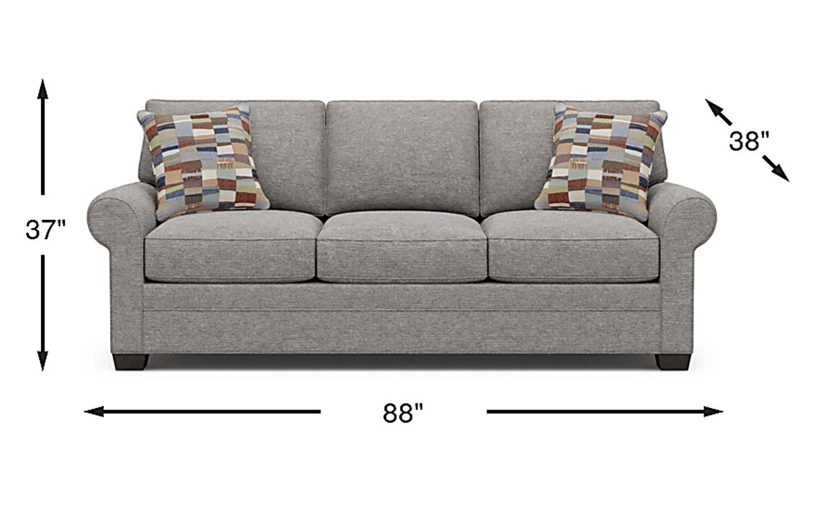 Cindy Crawford Bellingham Gray Textured Sleeper Sofa | Rooms to Go