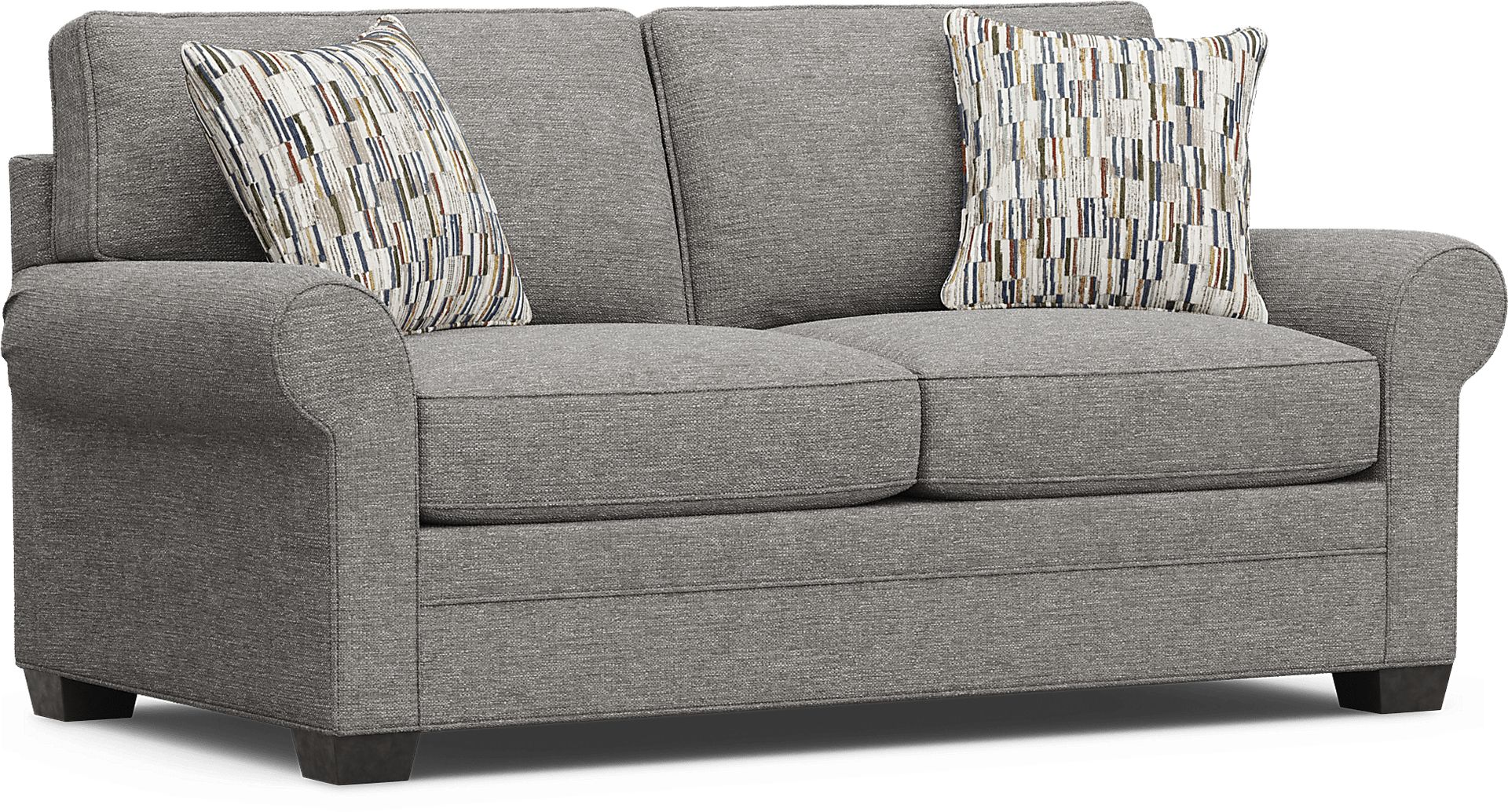 Bellingham Gray Textured Loveseat - Image 2