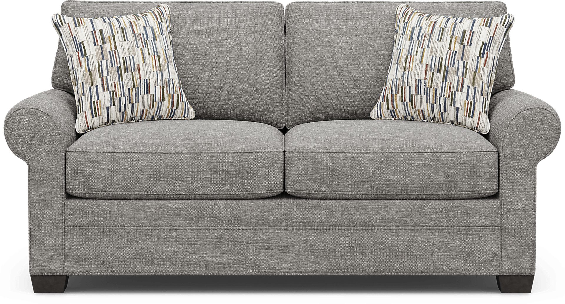 Bellingham Gray Textured Loveseat - Image 1
