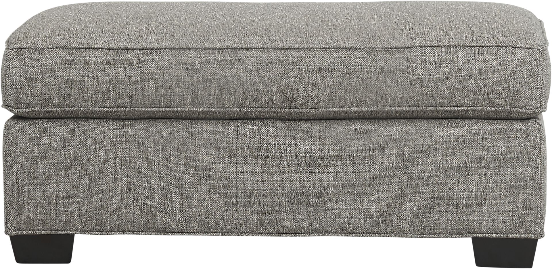 Bellingham Gray Textured Ottoman - Image 3