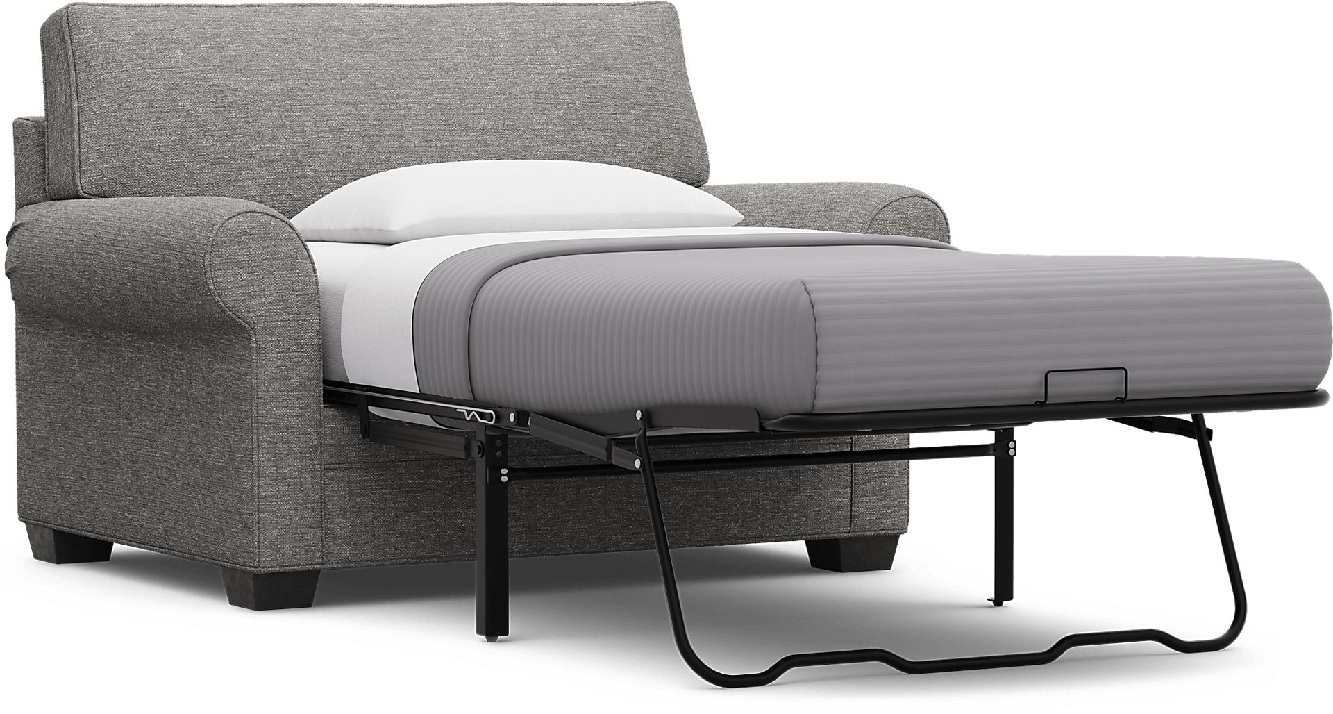 Bellingham Gray Textured Sleeper Chair - Image 3