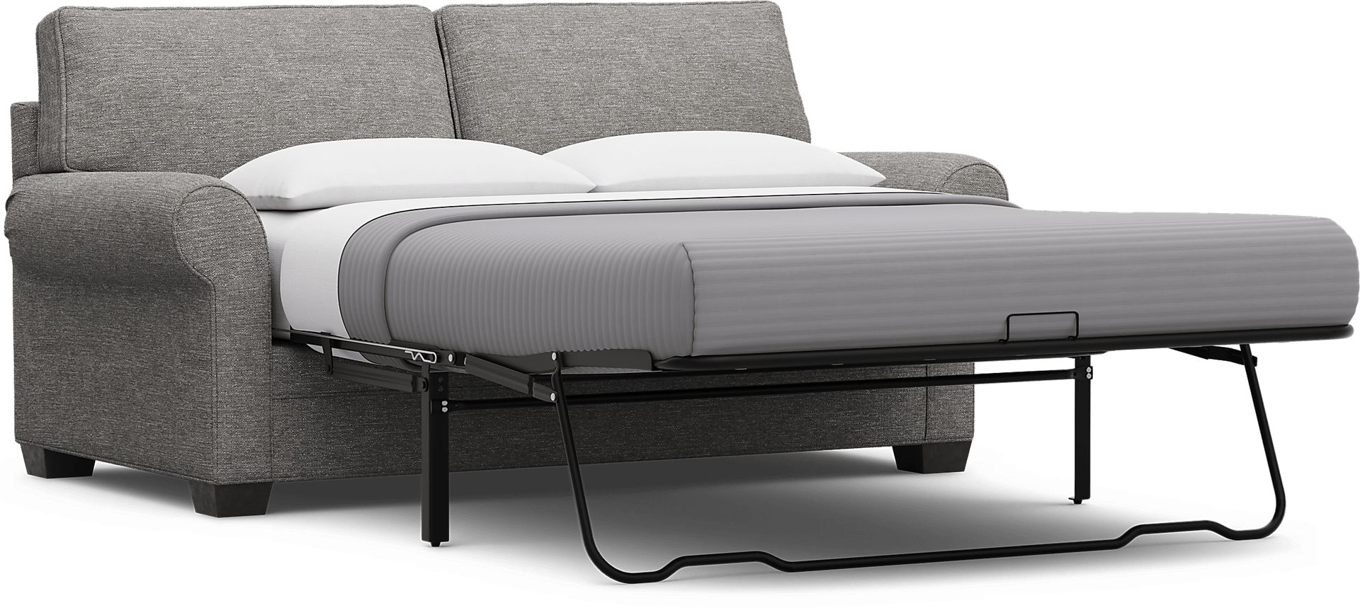 Bellingham Gray Textured Sleeper Loveseat - Image 3