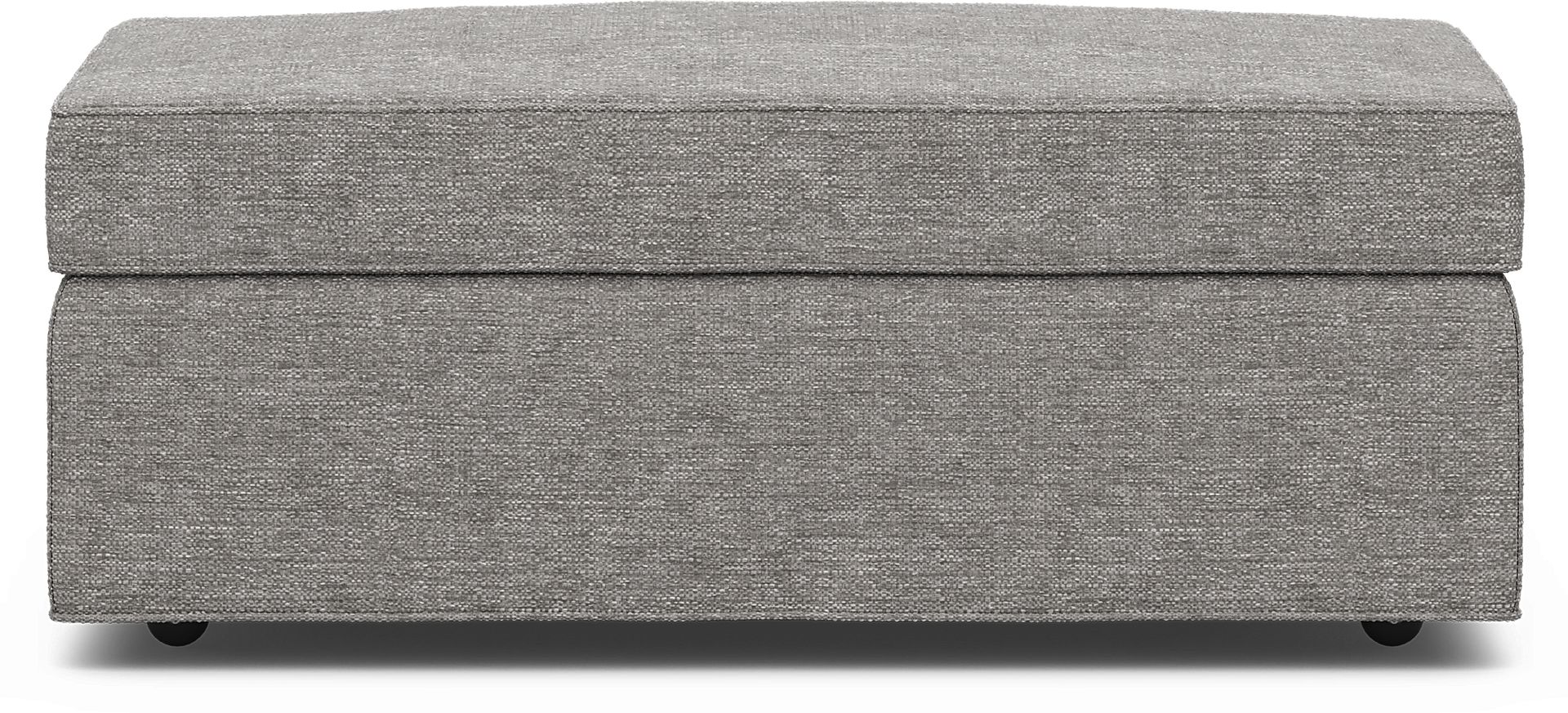 Bellingham Gray Textured Storage Ottoman - Image 5