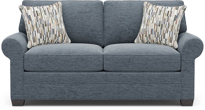 Bellingham Indigo Gel Foam Sleeper Loveseat