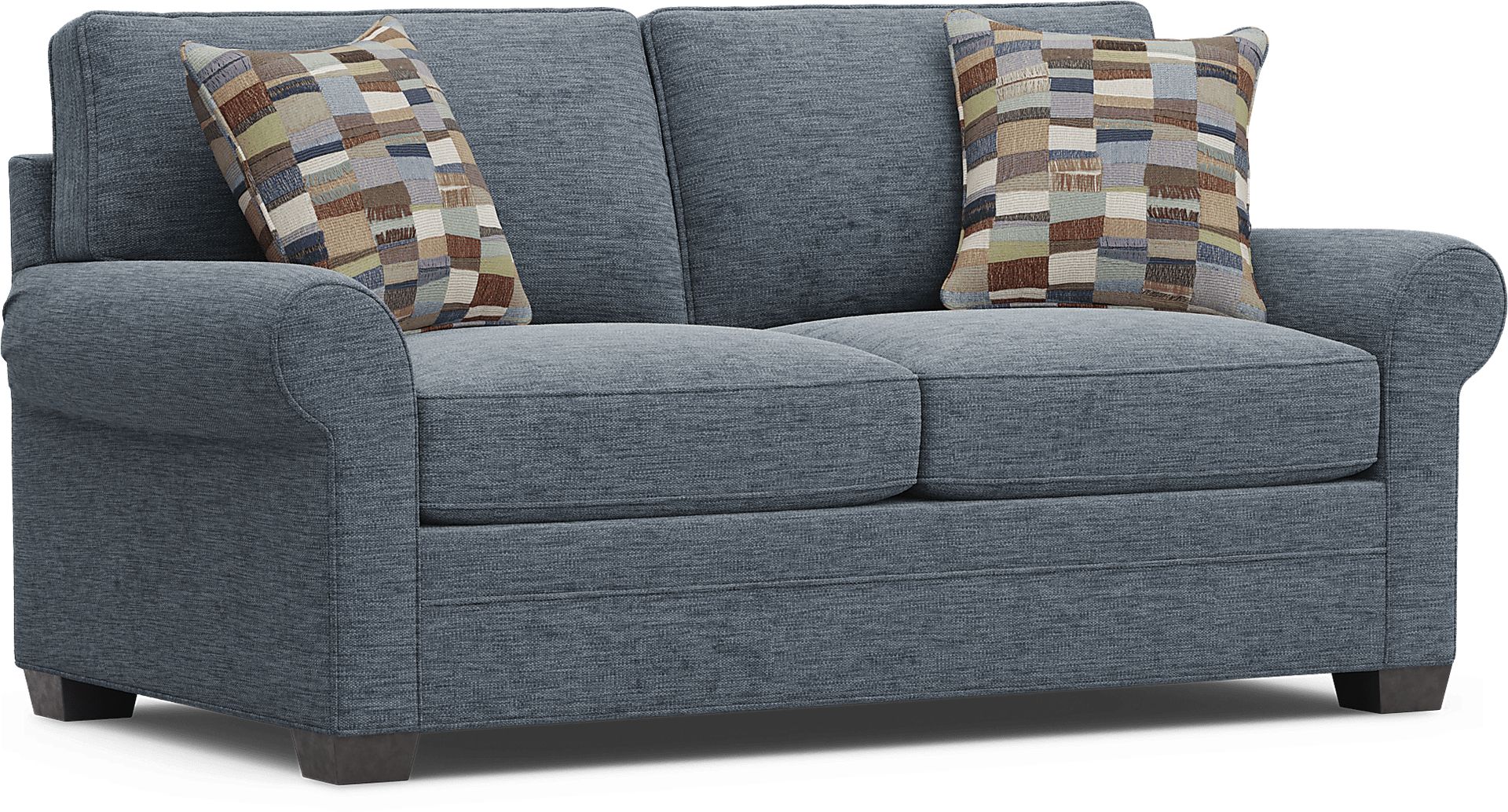 Bellingham Indigo Gel Foam Sleeper Loveseat - Image 4