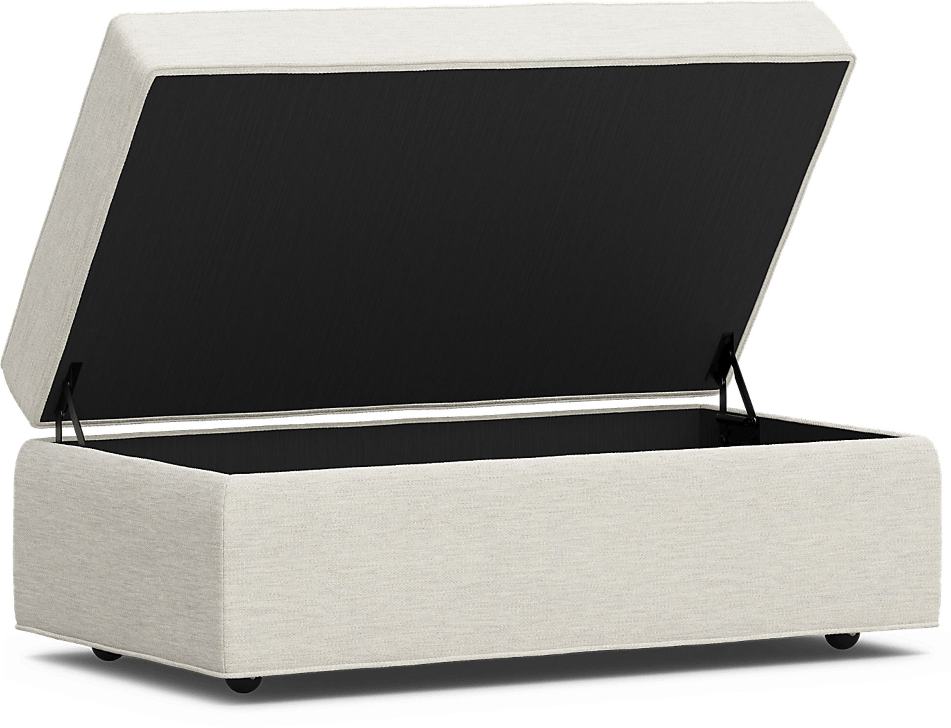 Bellingham Ivory Storage Ottoman - Image 4