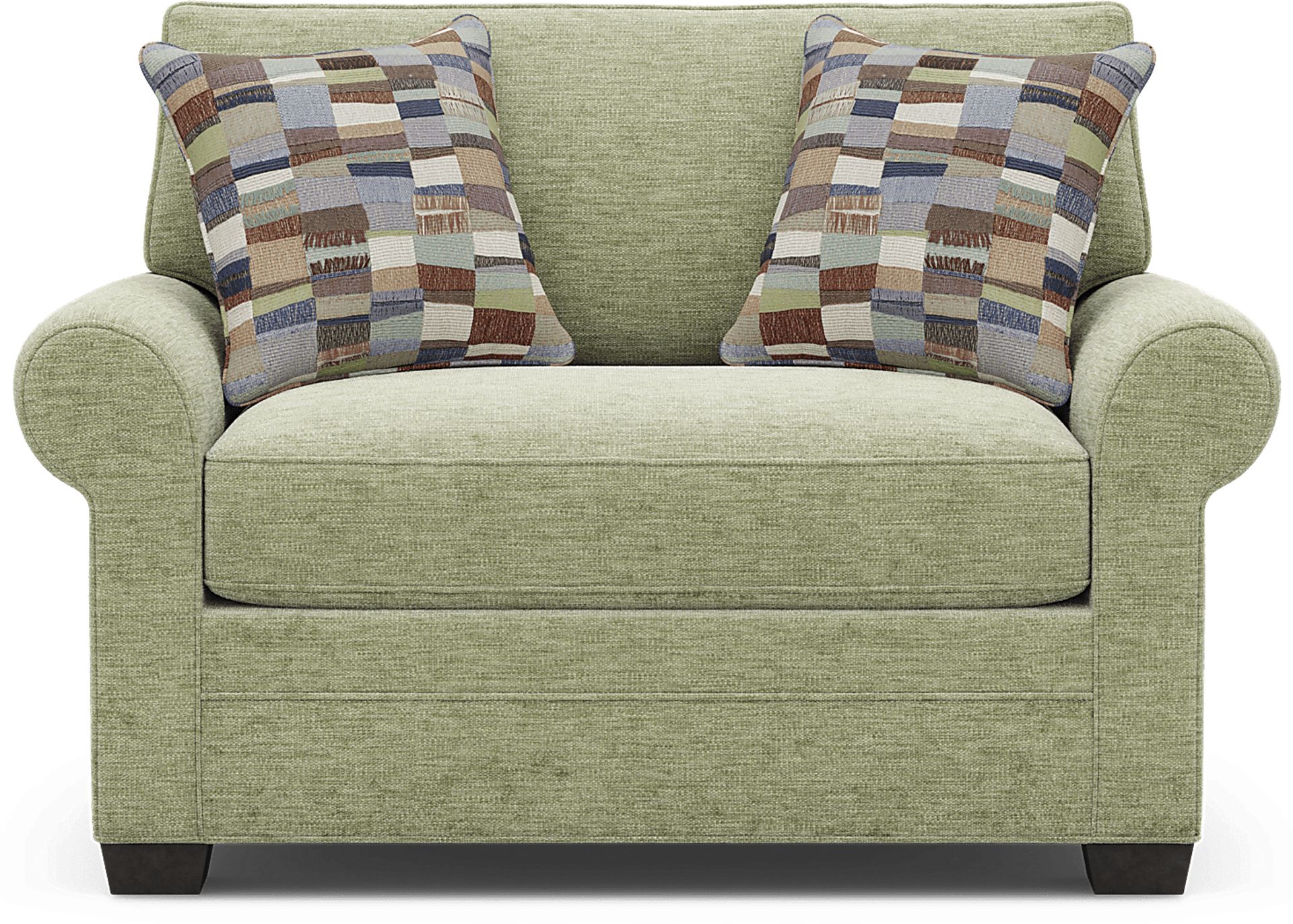 Bellingham Moss 7 Pc Living Room with Gel Foam Sleeper Sofa - Image 8