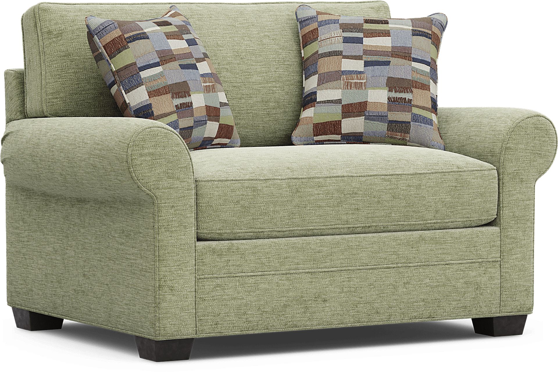 Bellingham Moss 7 Pc Living Room with Gel Foam Sleeper Sofa - Image 7