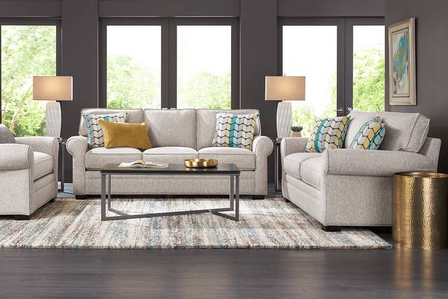 Bellingham Mushroom Chenille 5 Pc Living Room - Thumbnail - Image 1