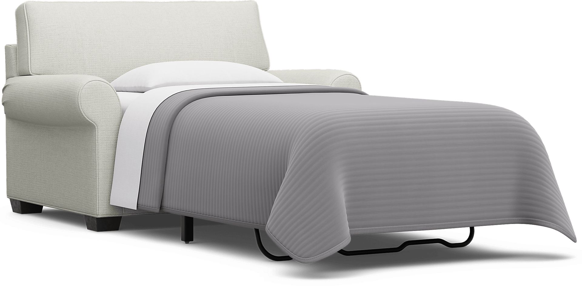 Bellingham Off-White Textured Gel Foam Sleeper Chair - Image 2