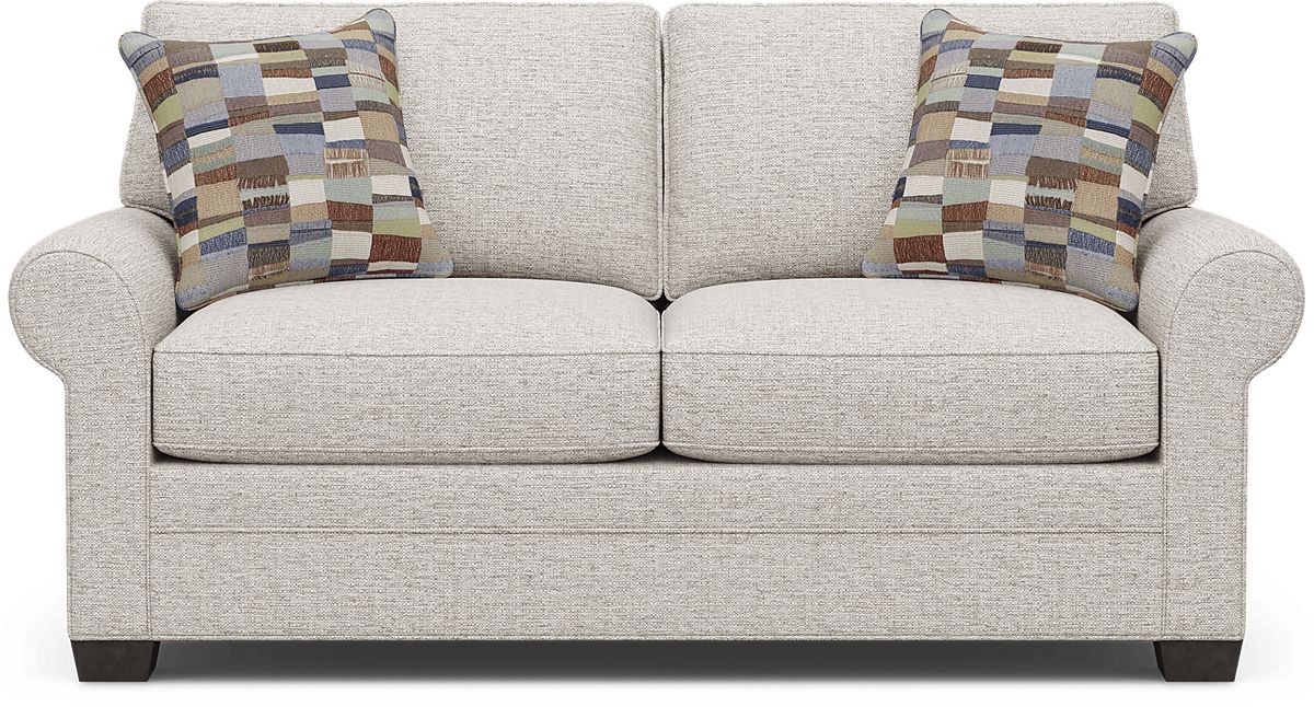 Cindy Crawford Bellingham Pebble Beige Textured Sleeper Loveseat ...