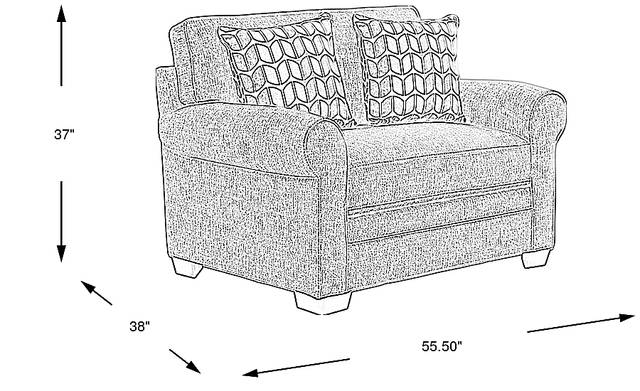 Dimension Image. Please refer to the Dimension Tab on this page for dimension details.