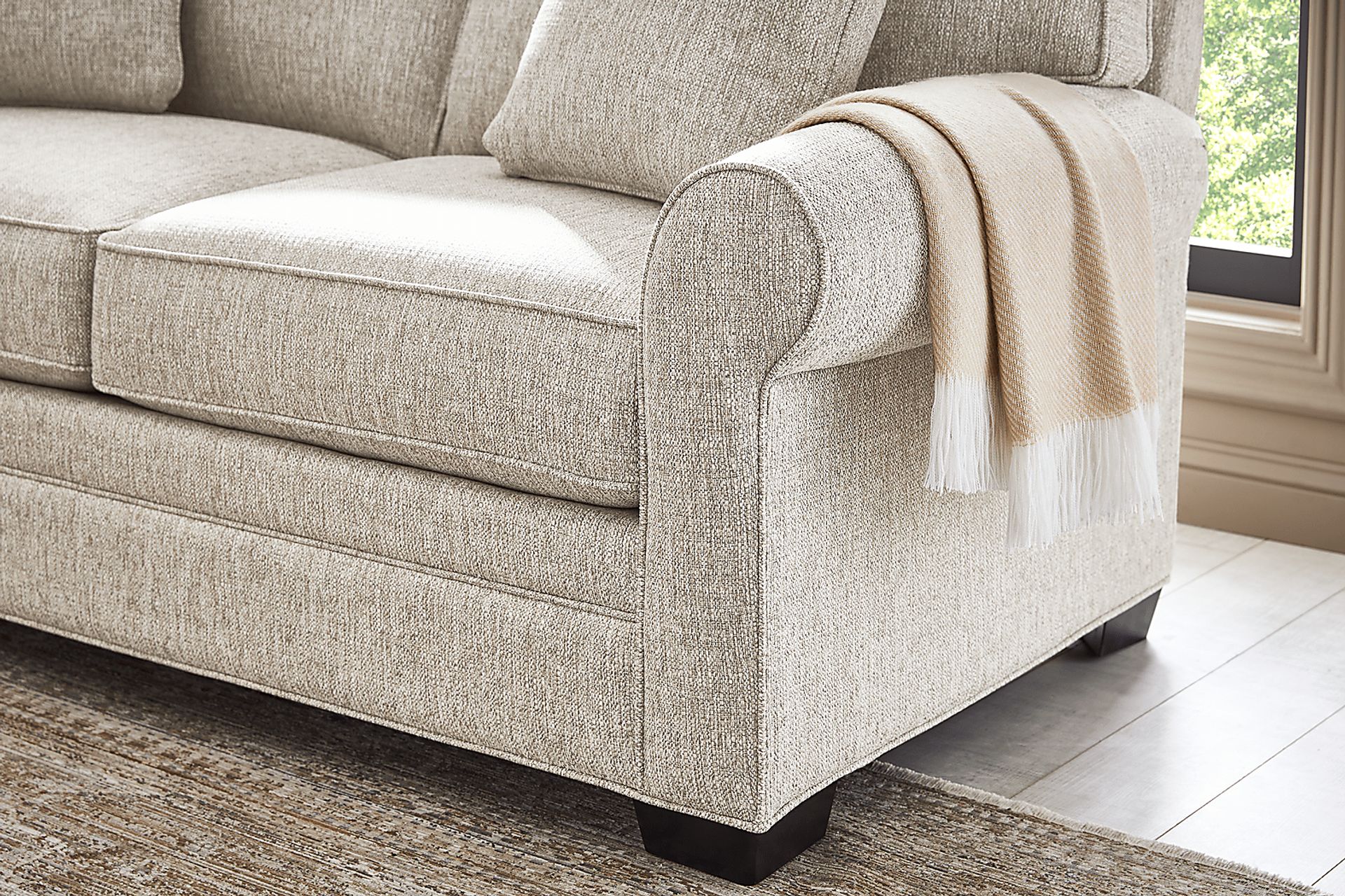 Bellingham Pebble Textured 7 Pc Living Room with Gel Foam Sleeper Sofa - Image 11