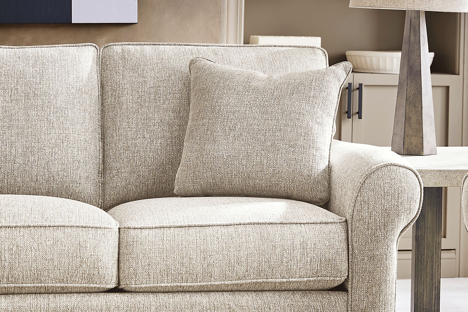 Bellingham Pebble Textured 7 Pc Living Room with Sleeper Sofa - Image 11