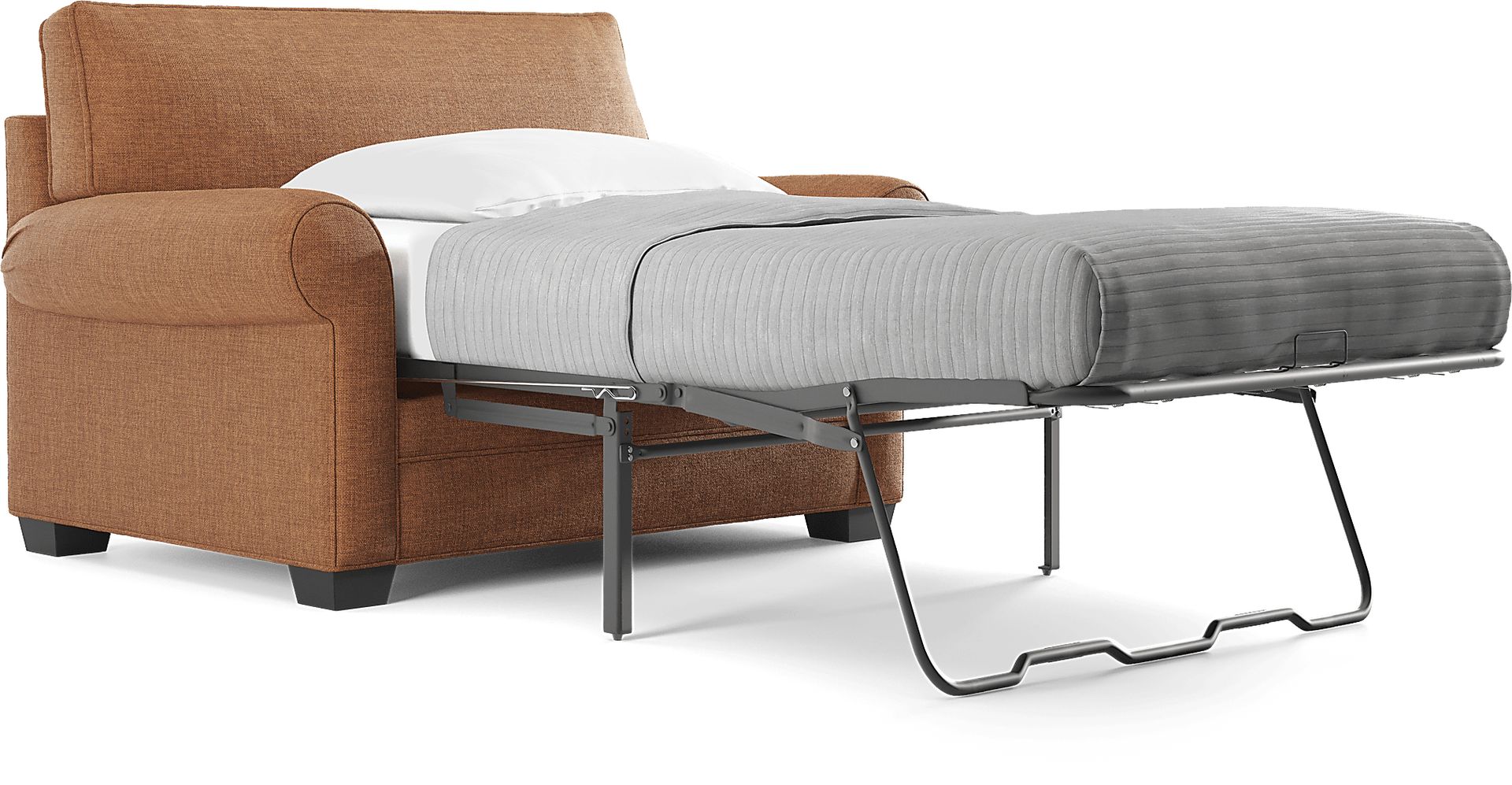 Bellingham Russet Textured Chenille Gel Foam Sleeper Chair - Image 3