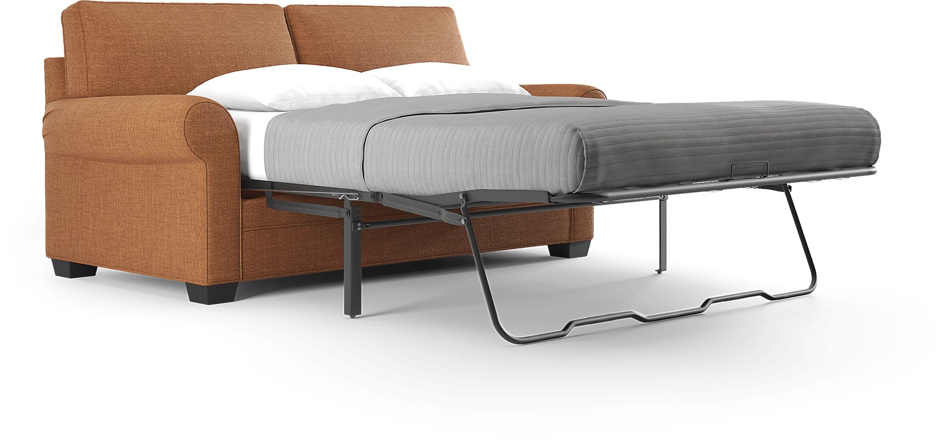 Bellingham Russet TexturedChenille Gel Foam Sleeper Loveseat - Image 3