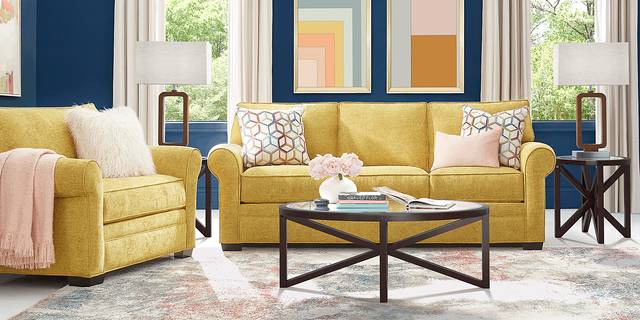 Bellingham Sunflower Textured Chenille Sofa - Thumbnail - Image 2
