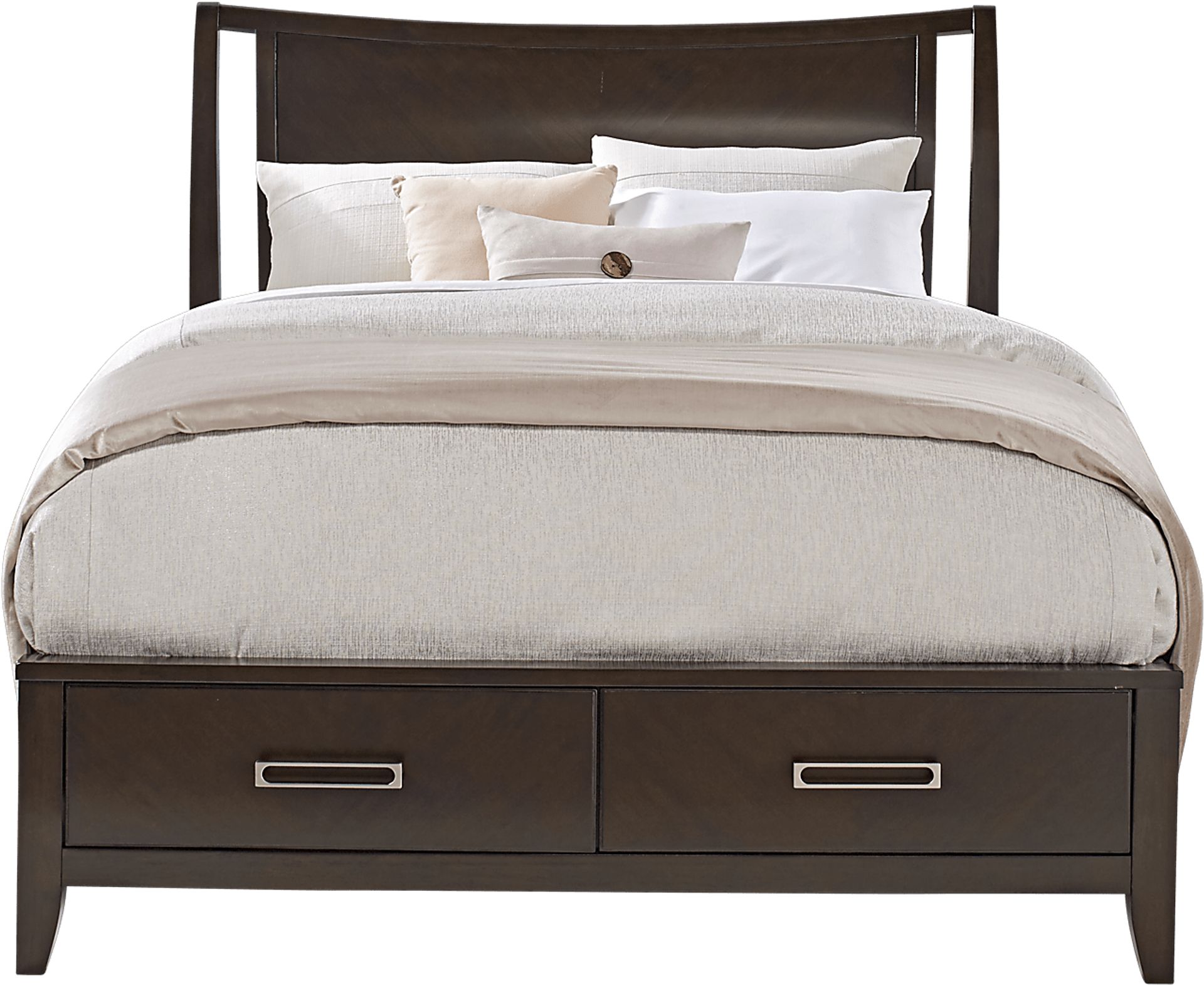 Bellissimo Java 3 Pc Queen Sleigh Bed with 2 Drawer Storage - Image 1