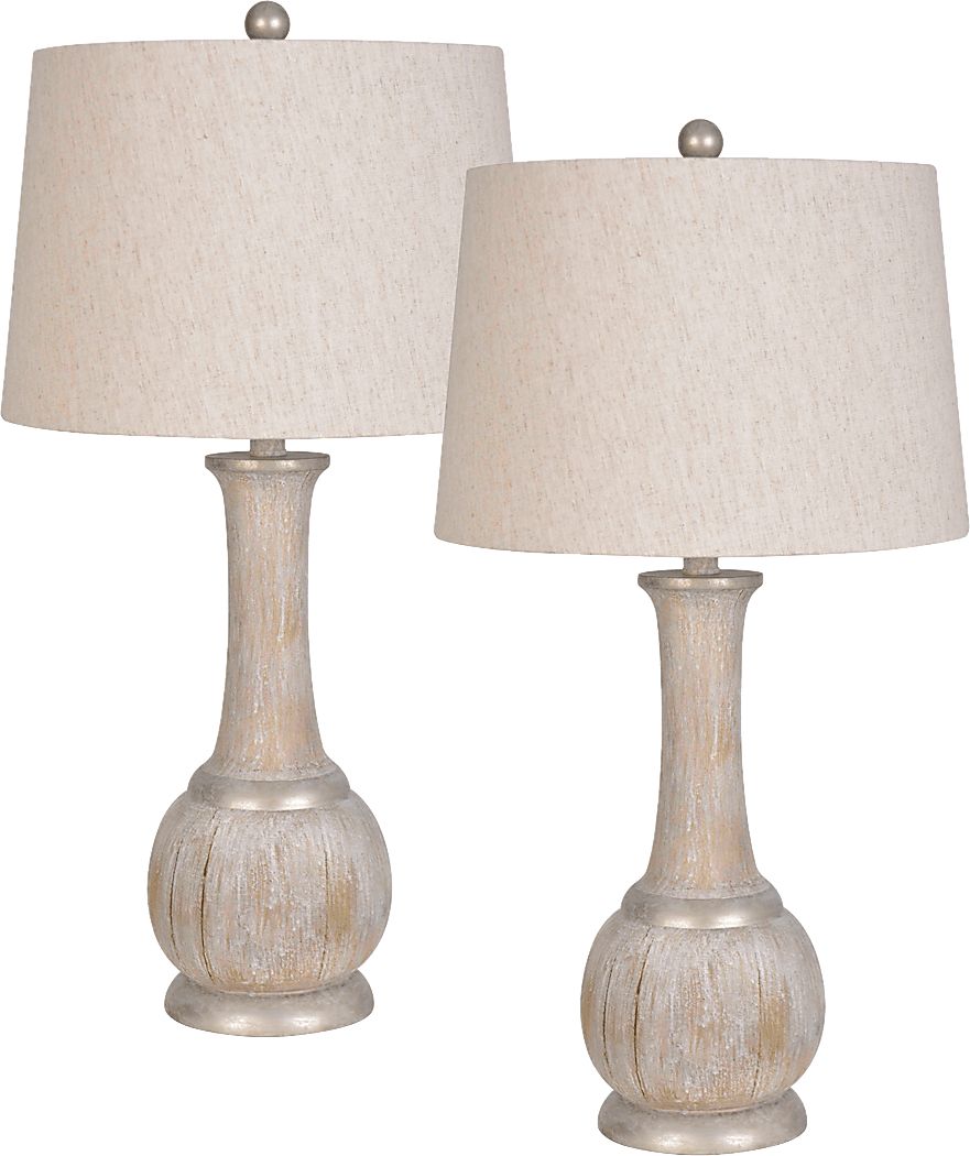Bello View Beige Table Lamps, Set of 2