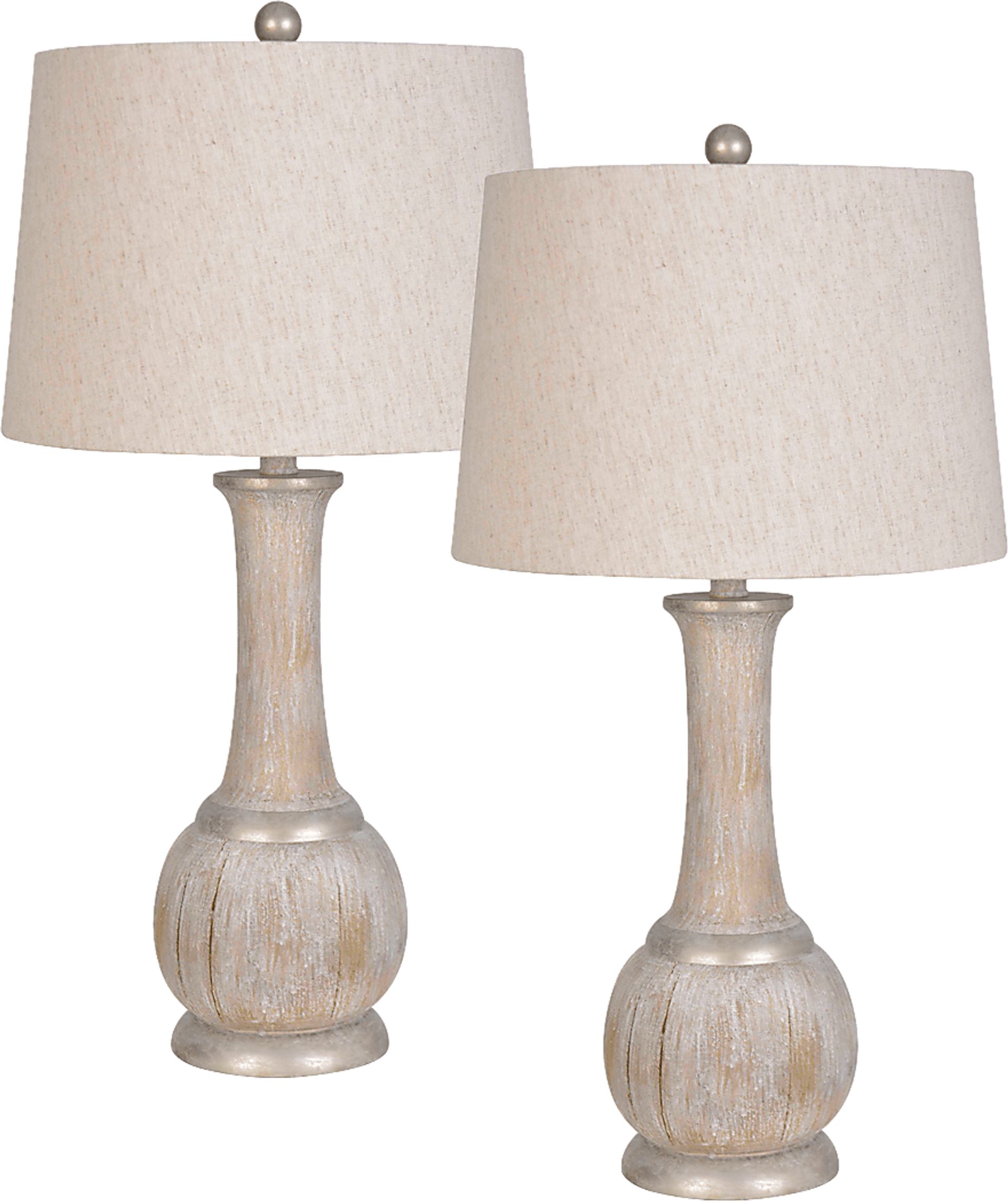 Bello View Beige Table Lamps, Set of 2 - Image 1