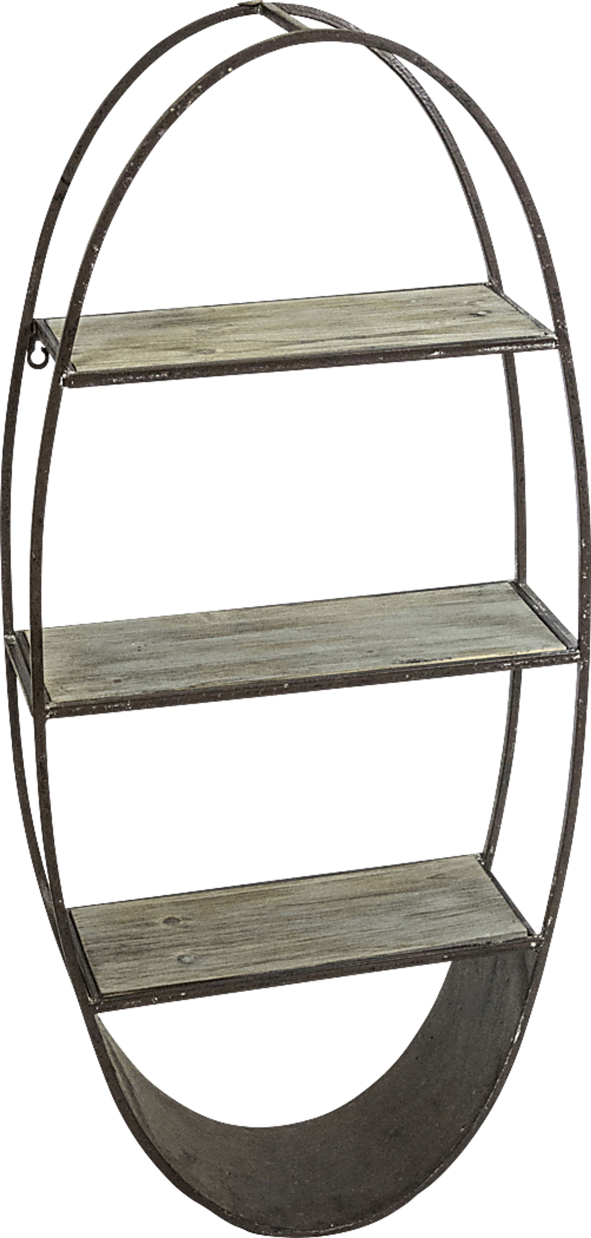 Bellomy Silver 3 Tier Wall Shelf - Image 1