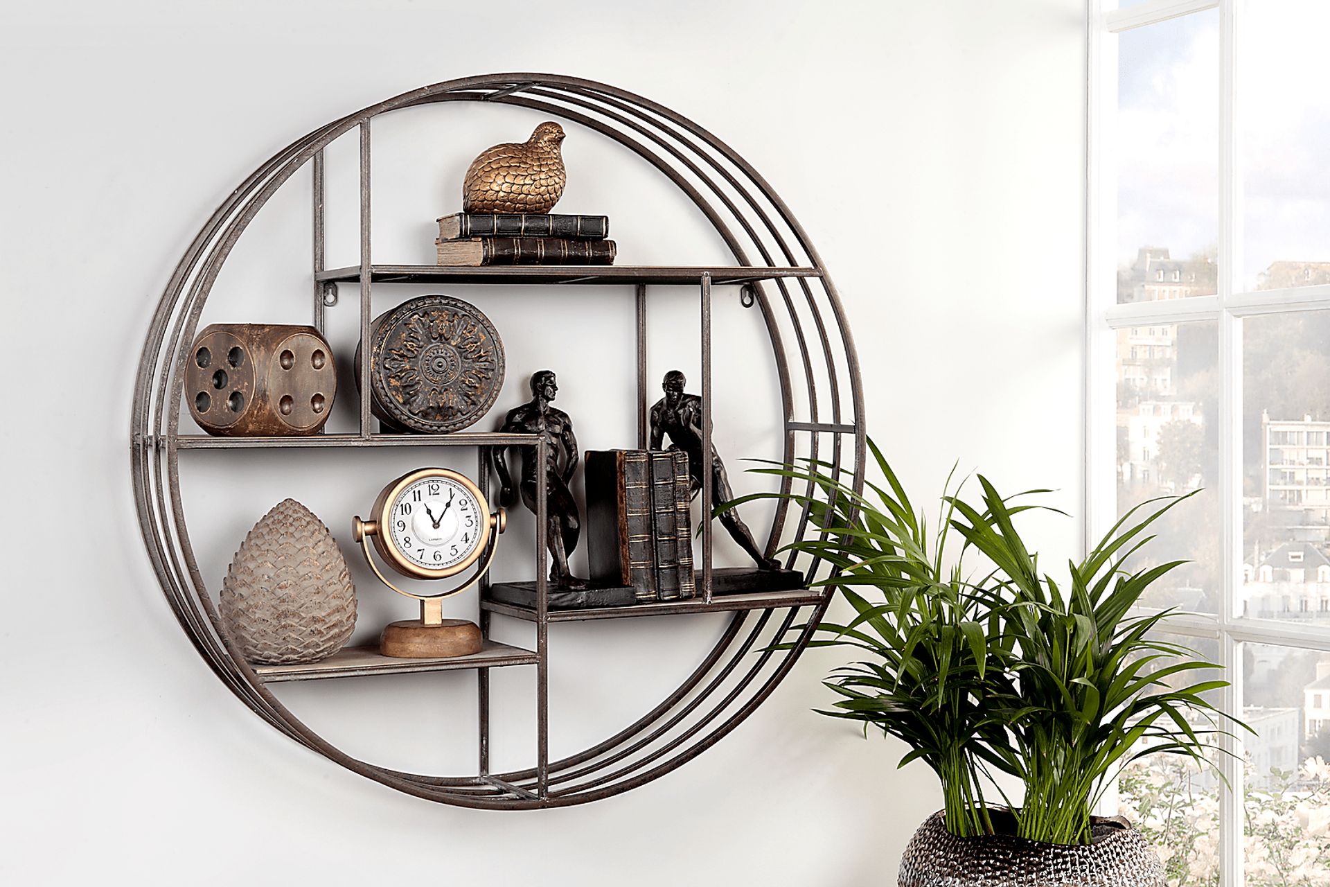Bellomy Silver 4 Tier Wall Shelf - Image 2