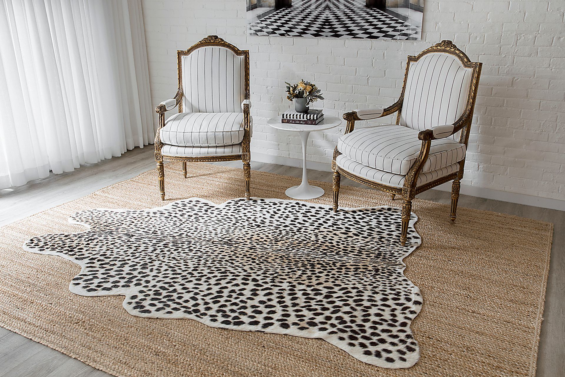 Bellon Black 5'3 x 7'10 Rug - Image 2