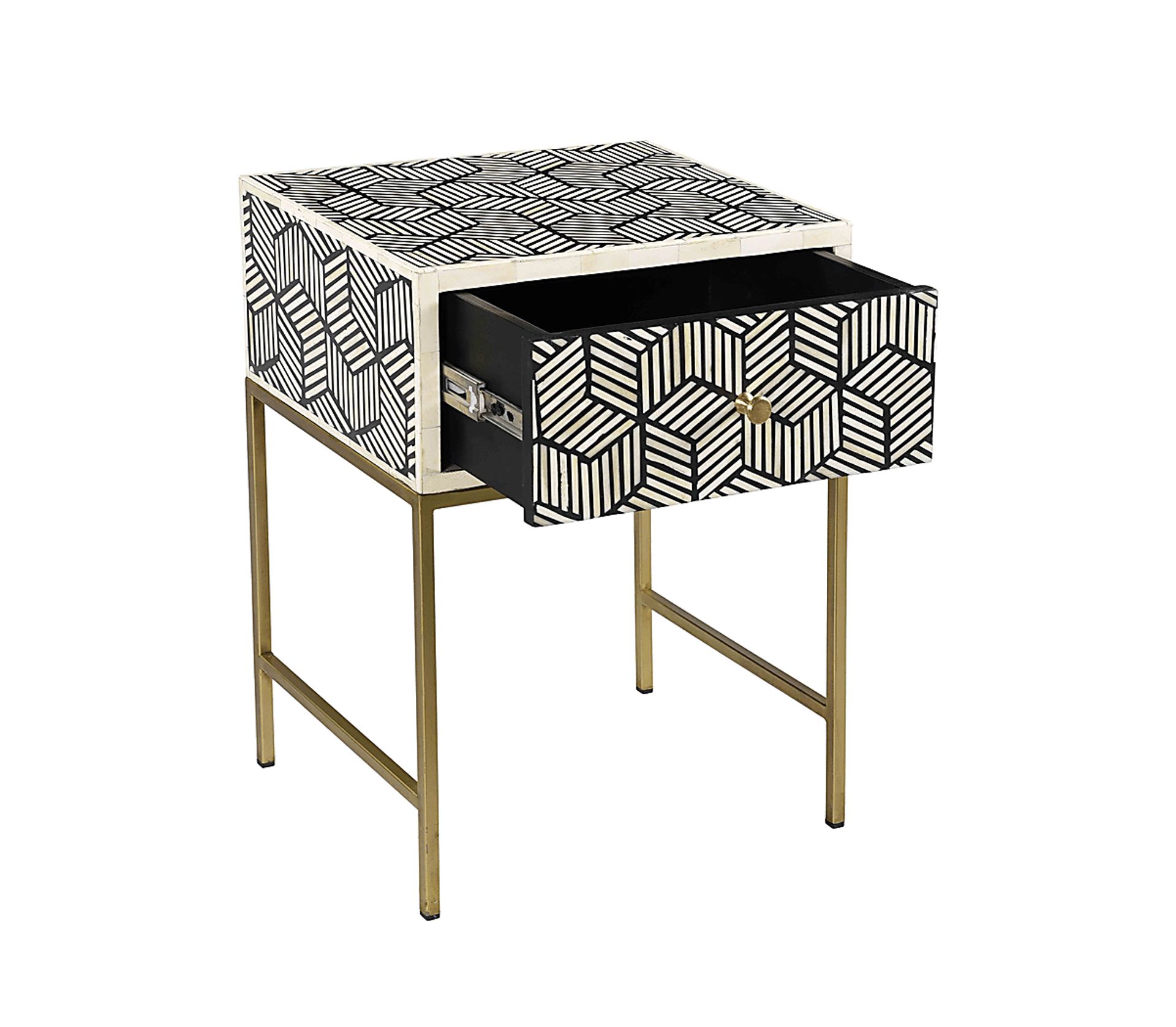 Bellsor Black Nightstand - Image 3