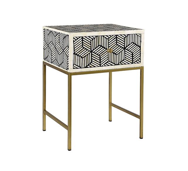 Bellsor Black Nightstand - Thumbnail - Image 4