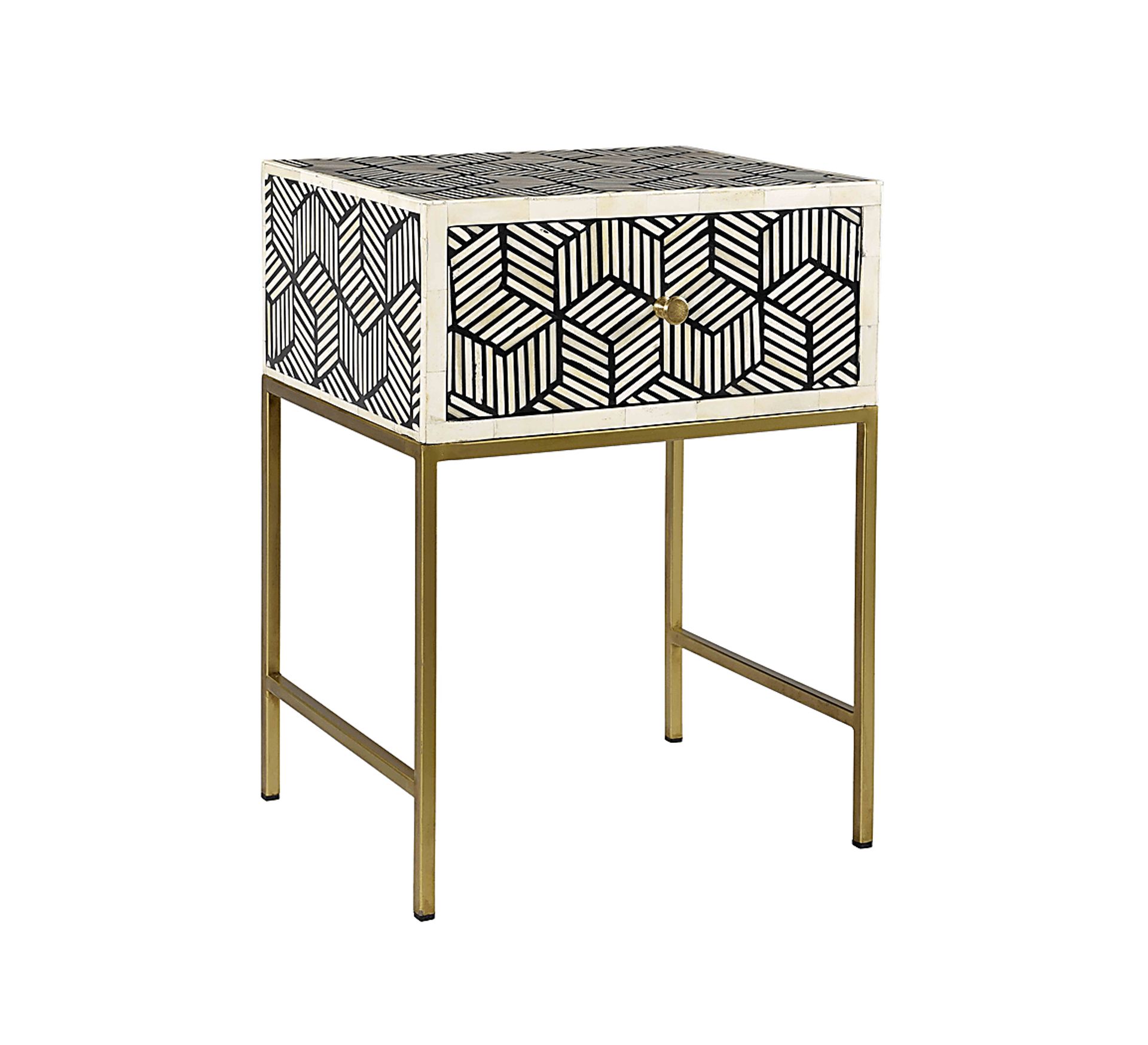 Bellsor Black Nightstand - Image 4