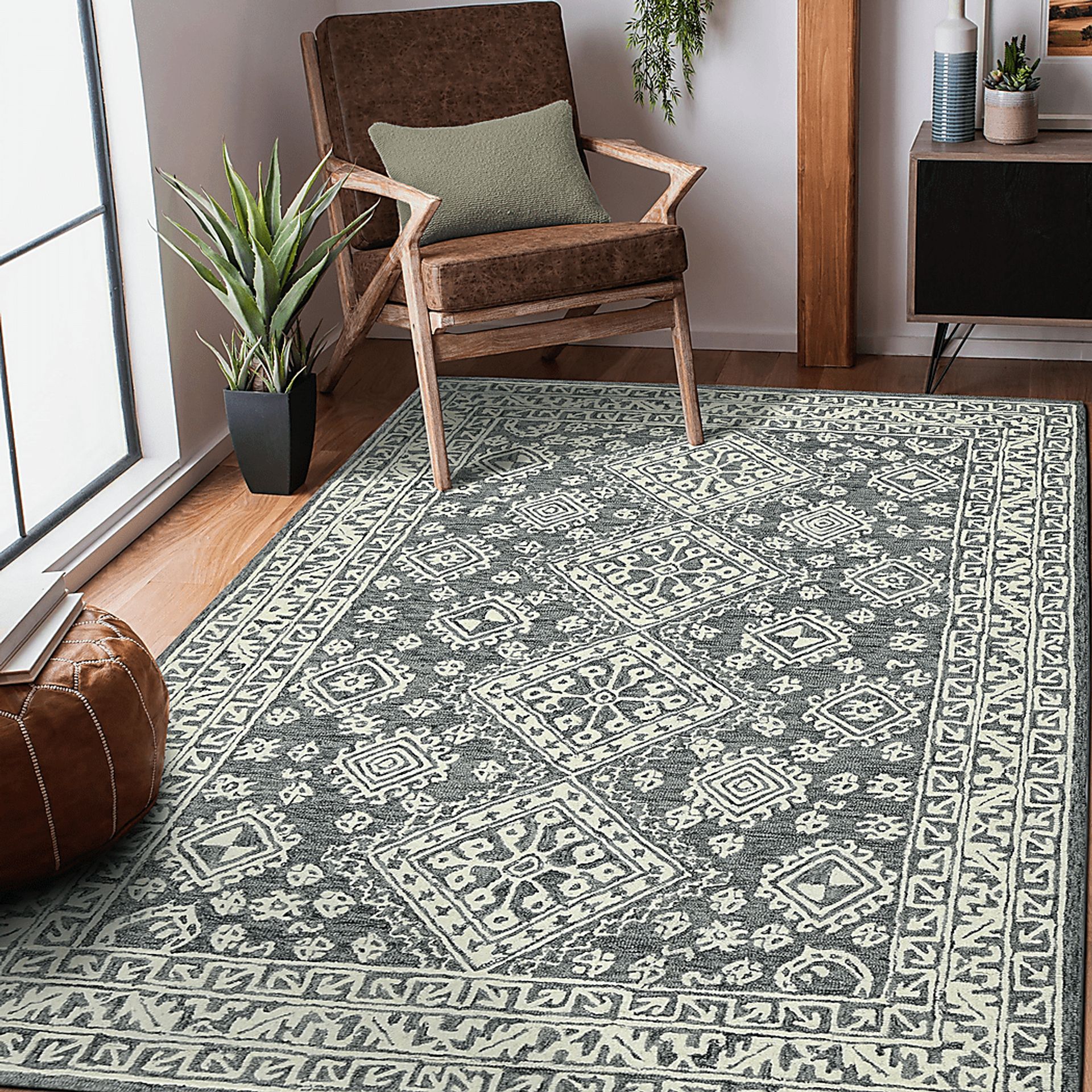 Bellton Gray 5' x 7'6 Rug - Image 2