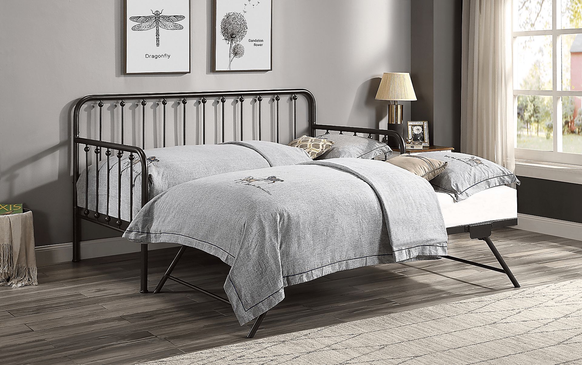 Belltone Bronze Daybed with Lift Up Trundle - Image 2