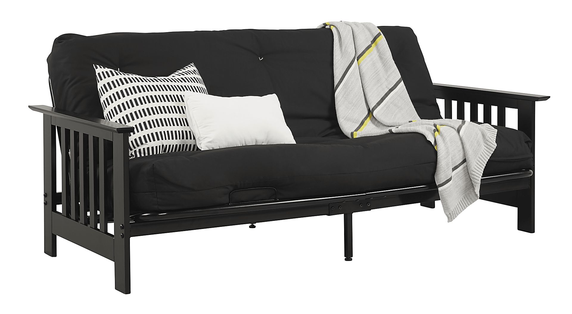 Kids Bellwood Black Futon with Futon Mattress - Image 2