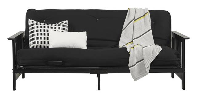 Kids Bellwood Black Futon with Futon Mattress - Thumbnail - Image 1