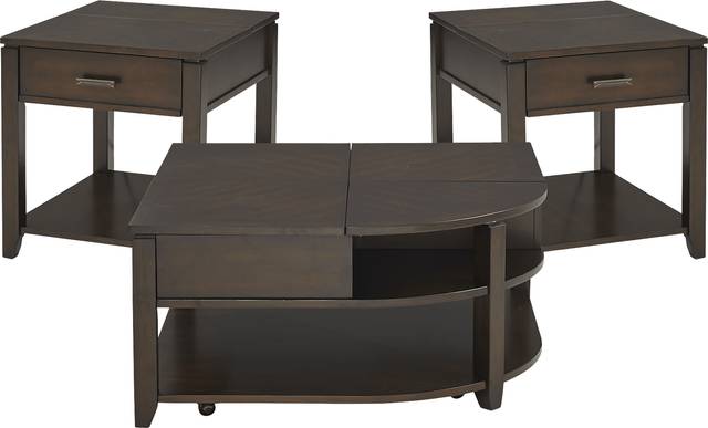 Belman Brown 3 Pc Table Set - Thumbnail - Image 1