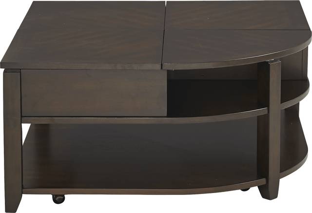 Belman Brown Lift-Top Cocktail Table - Thumbnail - Image 1