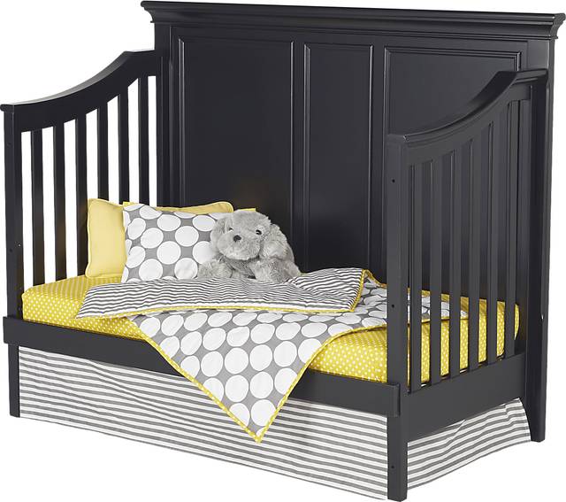 Belmar Black Crib with Toddler & Conversion Rails - Thumbnail - Image 3